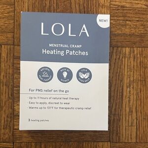 LOLA Menstrual Cramp Heating Patches - NWT